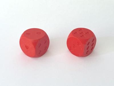 Würfel mit Herzzeichen