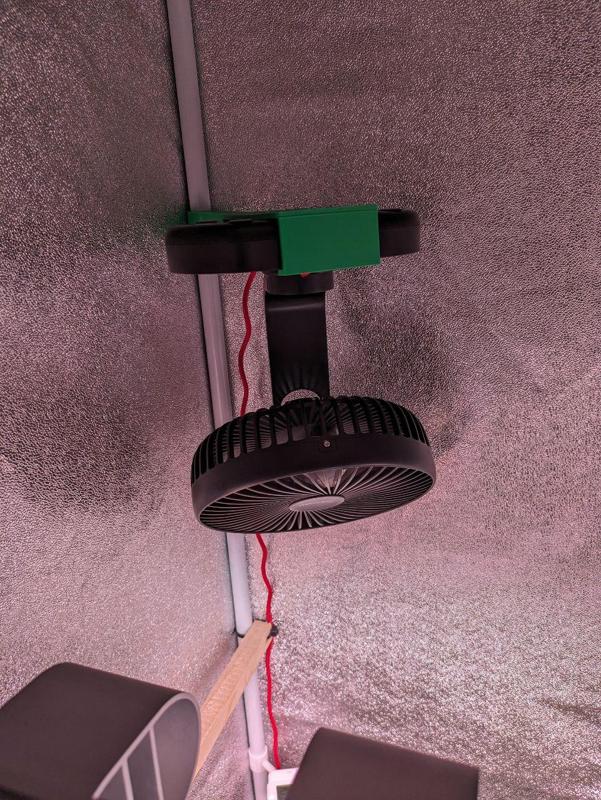 16mm growbox oscillating fan mount