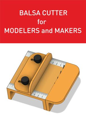 BALSA WOOD CUTTER with box cutter blades