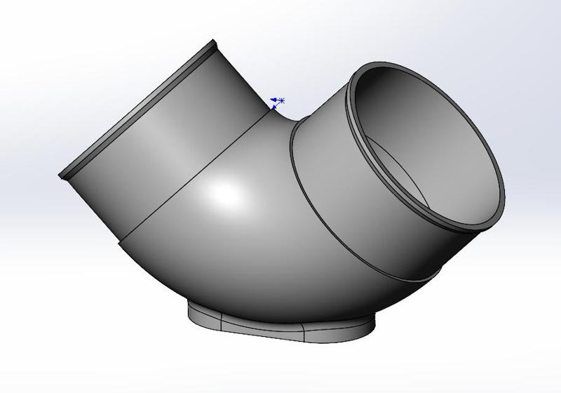 4 inch 90° RV Heater Duct Elbow