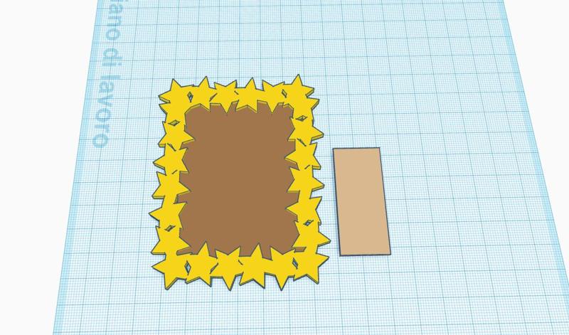 quadro per foto con supporto che deve essere incolatto