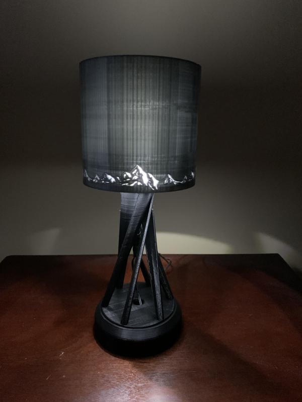Lithophane Mountain Mood Lamp
