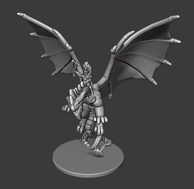 Warmaster Empire Emperor on Dragon