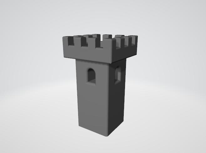 simple castle tower