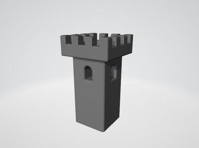 simple castle tower