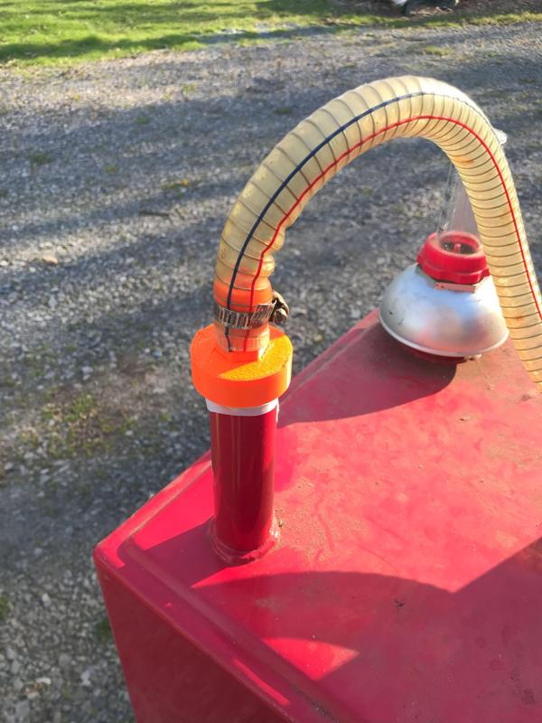 Gas Caddy to Electric Transfer Pump Hose Barb Connector