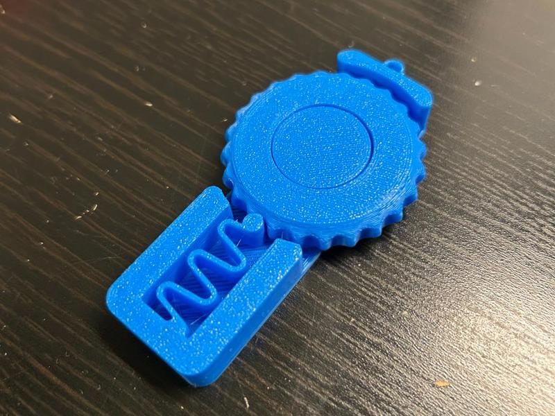 Spin clicker fidget keychain