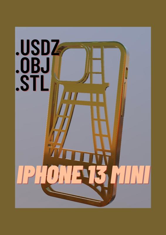 IPHONE 13 MINI CASE EIFFELTOWER PATTERN