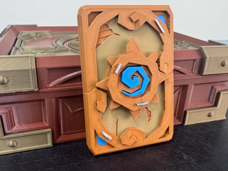 Hearthstone custom handmade card back refrigerator magnet (best results with AMS)