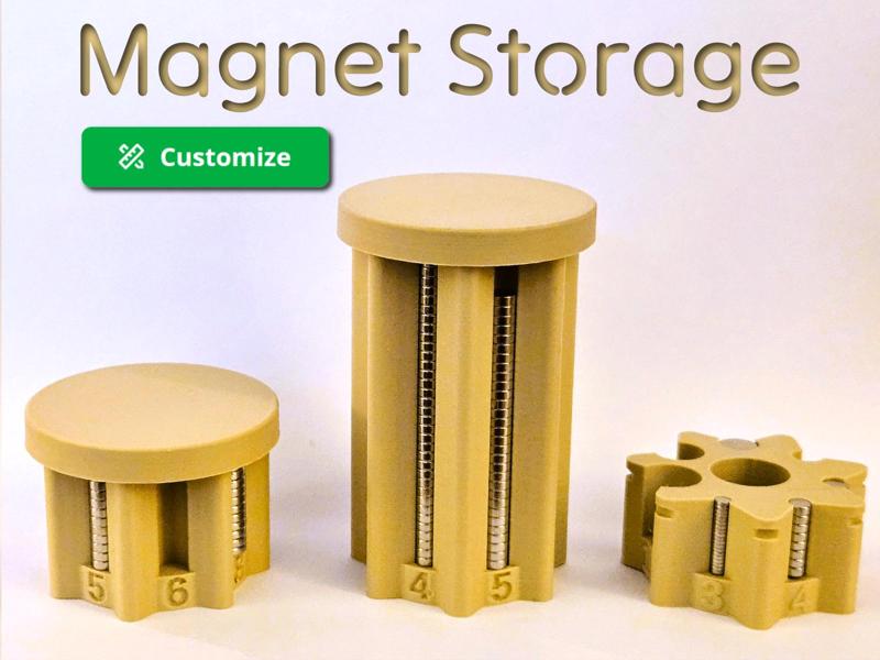 Parametric Magnet Storage With Lid