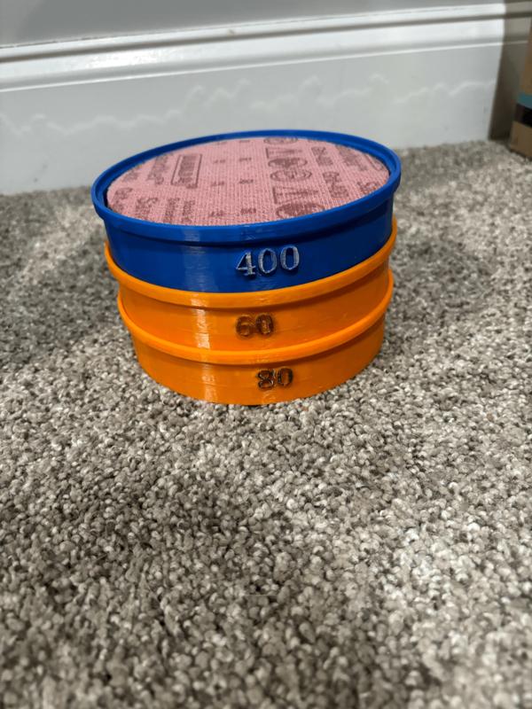 5" Sanding Disc Organizer