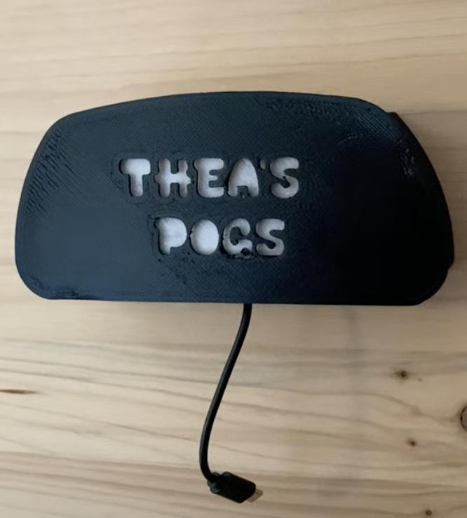 headphone holder kids wallmount