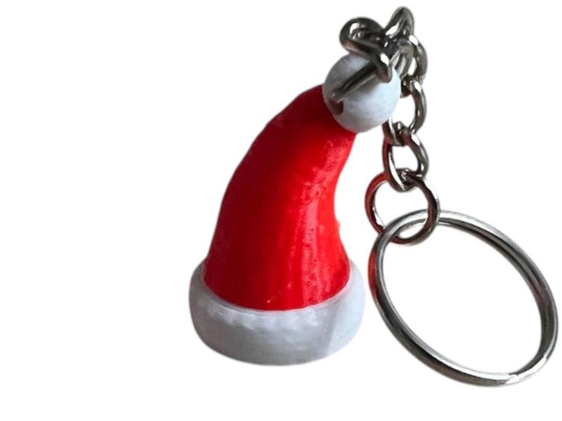 Santa hat key chain