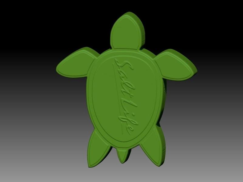 SALT LIFE TURTLE SOLID SHAMPOO AND MOLD FOR SOAP PUMP