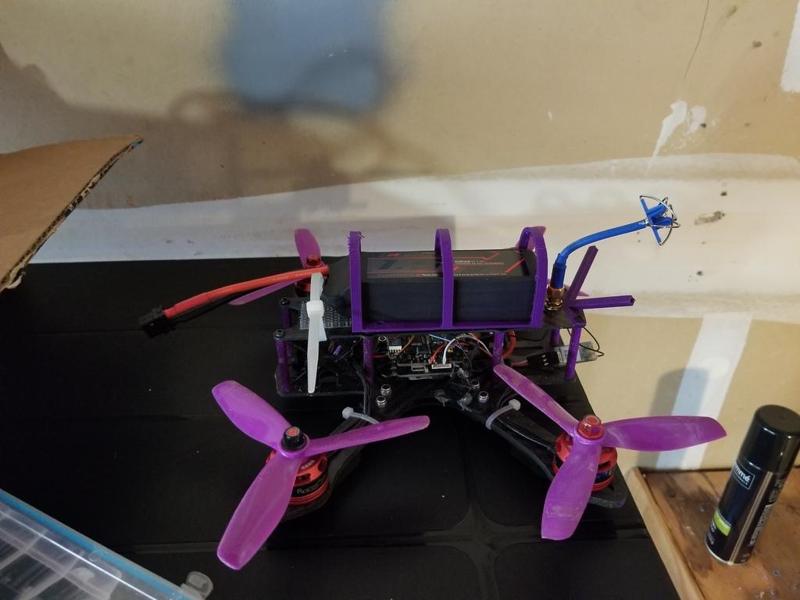 Quadcopter Battery Roll Cage