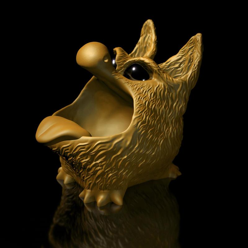 Thread-eater table garbage can, storage Bluffy