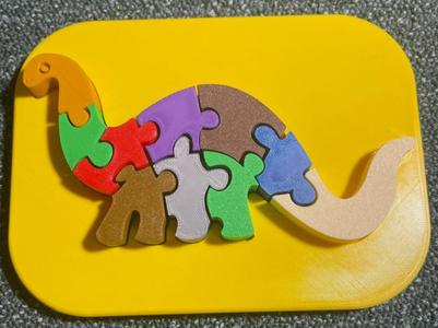 Brontosaurus Puzzle for Kids