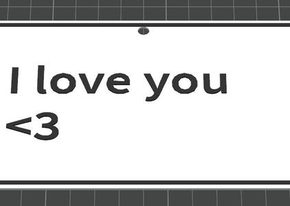 I love you key chain