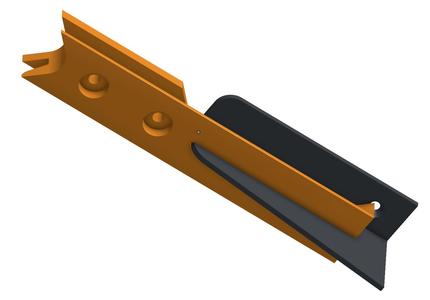 Under Desk Drawers Brackets - Slotted with 6 mm Offset