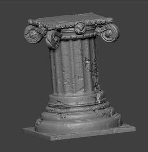 Ancient Pillar - Decorative Plinth for Terrain or Mini base