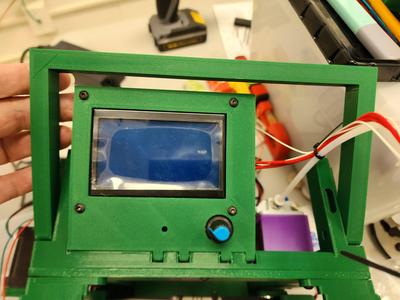 3DTje Display Case and Handle to fit LCD 12864 Graphic Smart Display