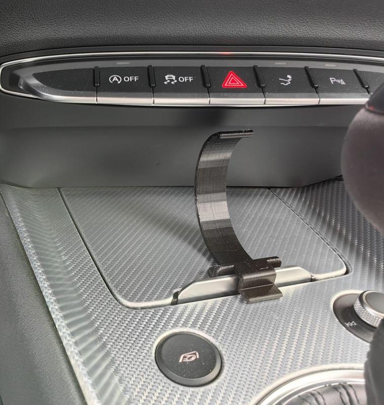 Audi TT 8S mobile phone holder for center console