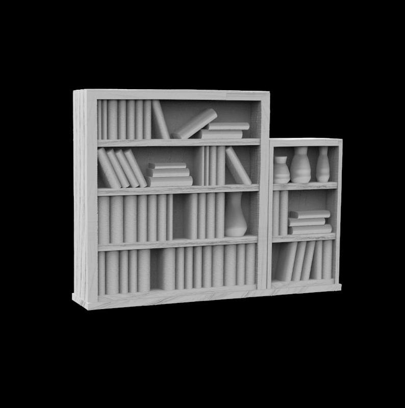 Bookcase :: Village Decoration A1302