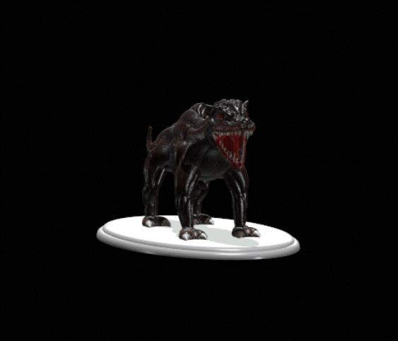 Demonic hellhound / dog