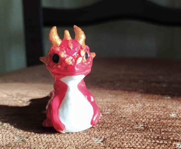 Cute Little Dragon (red)