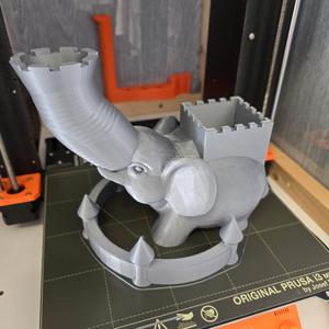 Elephant dice tower - no supports