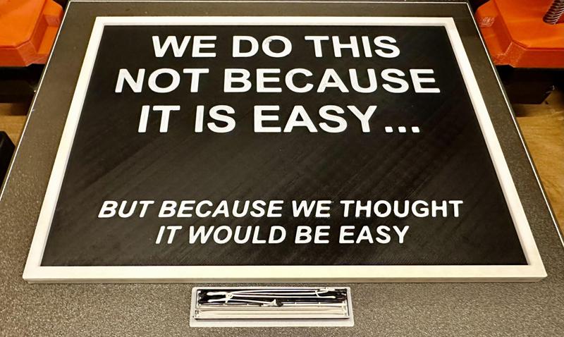 We Do This Because We Thought It Would Be Easy (MMU and Filament Swap Versions)