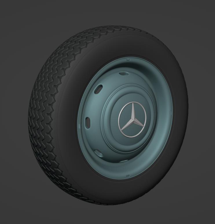 Mercedes-Benz 300 SL Wheel (Rim&Tyre)