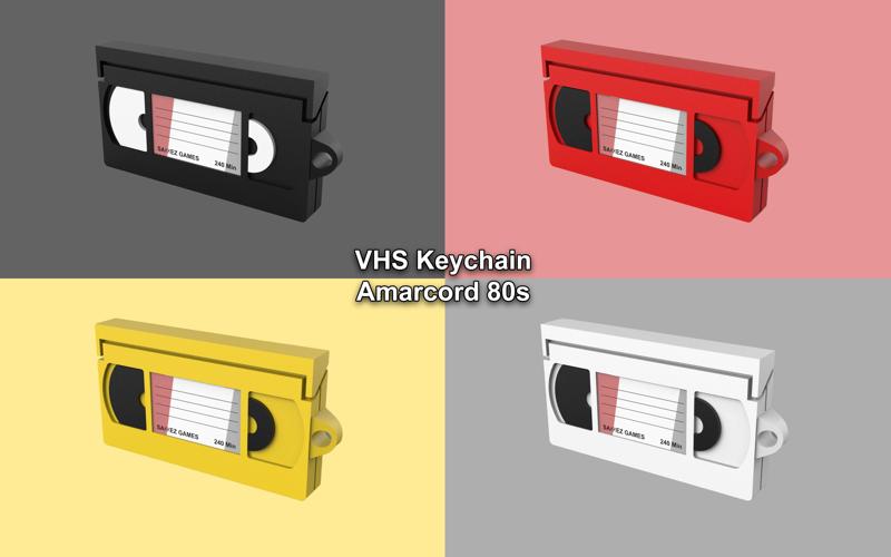VHS Keychain 80s