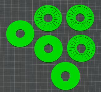 Model Rocket Centering Rings 3-in to 24mm
