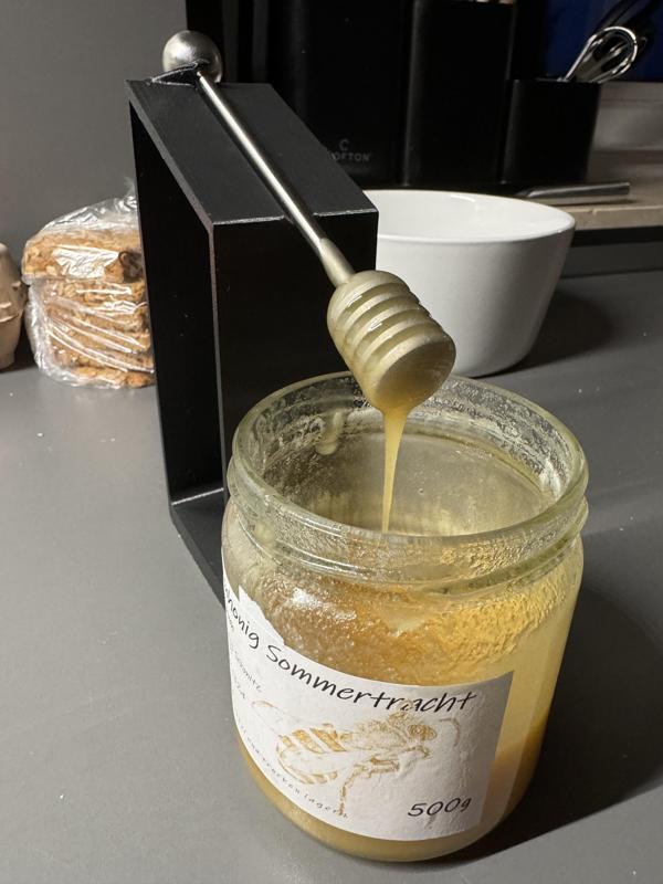 Honey spoon holder