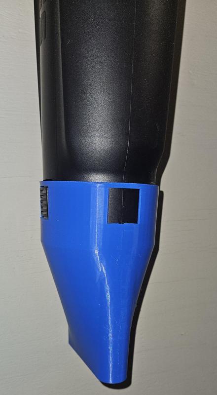 DeWalt leaf blower nozzle and hanger