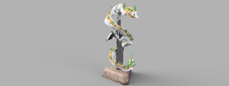 The legend of Zelda - Tears of the Kingdom - Dragon Figure - 3D Model