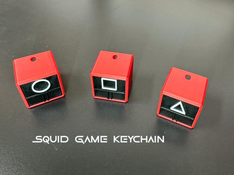 Squid Game Keychain Cube