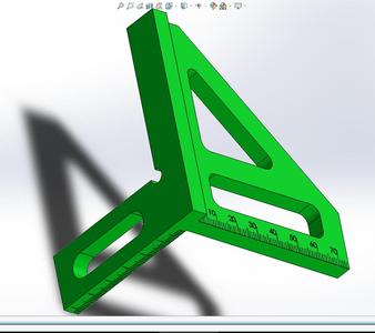 Règle de Mesure Multi-Angles 3D. 3D Multi-Angle Measuring Ruler