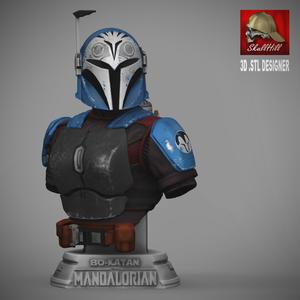 bo-katan the mandalorian bust