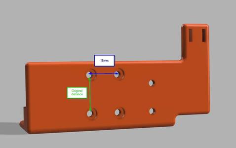 Ender 3 Linear Rail Mount for BIQU H2-15mm