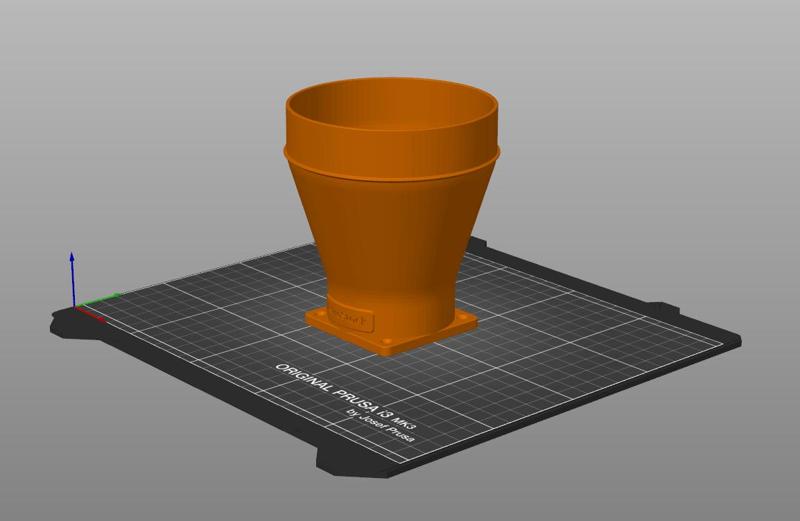 xTool F1 Exhaust Duct Adapter and Internal Fan Spacer (4in)