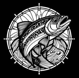 Wall art / coaster: Fish