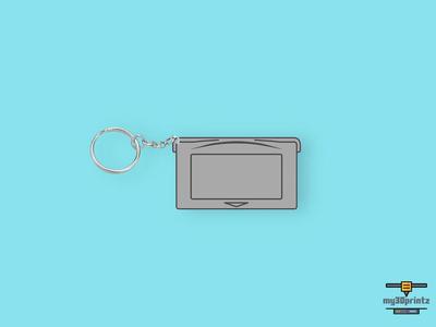 Gameboy Advance Game Cartridge Keychain