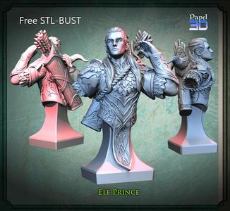 FREE STL - Elf Prince BUST