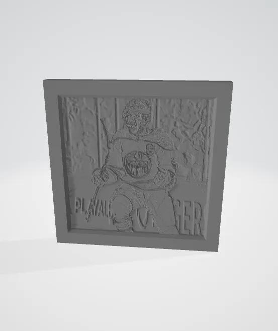 Connor McDavid Framed Lithophane Artwork - Edmonton Oilers - NHL   