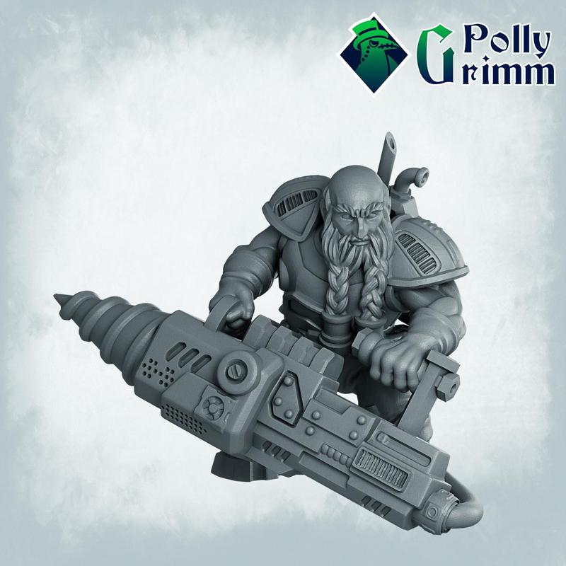 Sci-fi tabletop miniature. Galaxy Dwarf. Space Rocks!