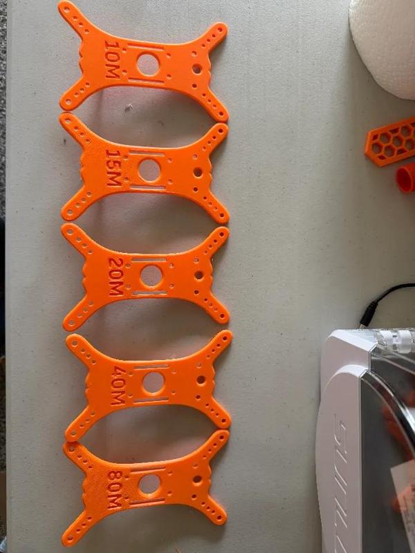 HamRadioDude's Dipole Wire Winder with Band Numbers   