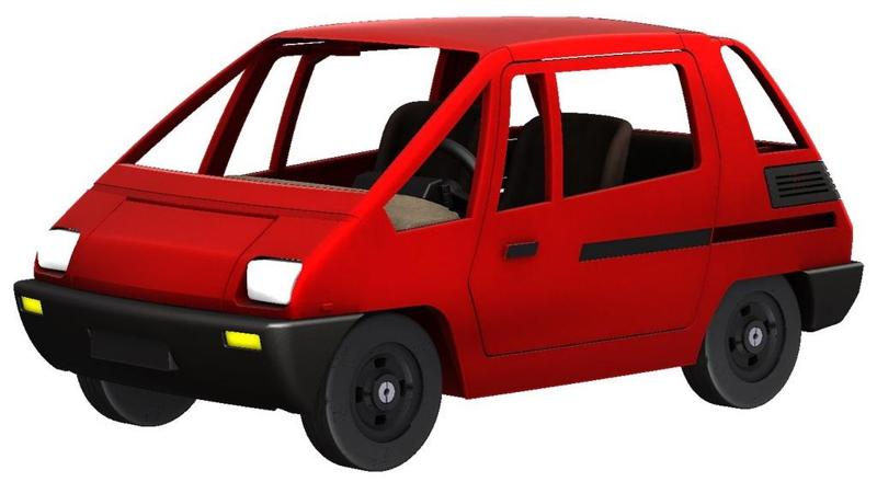 Fiat 126 City Concept Car 3d Model