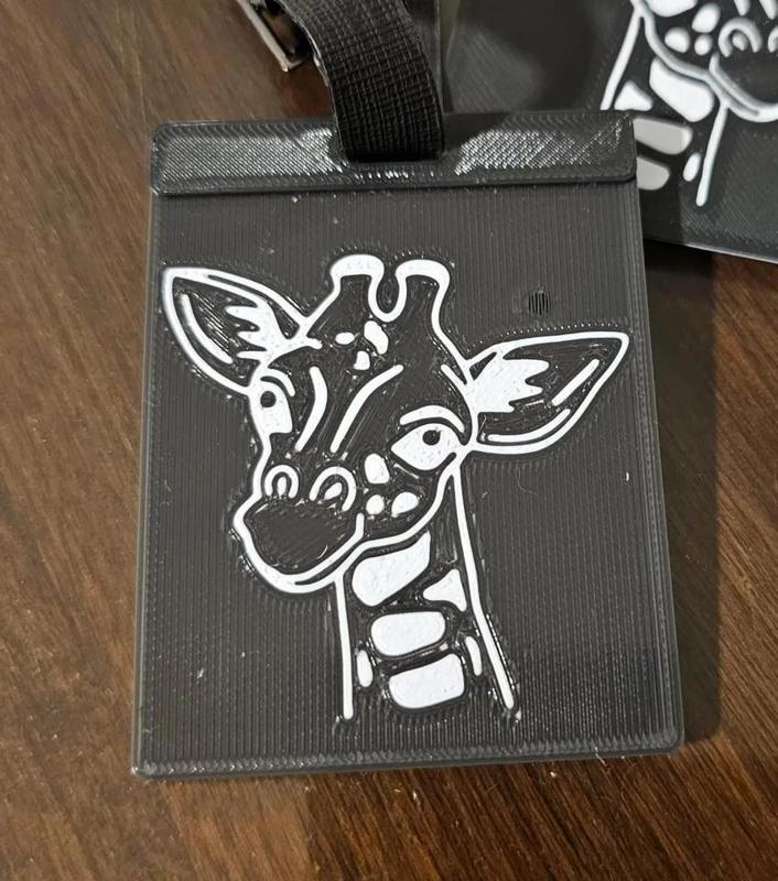 Travel tag - Giraffe   